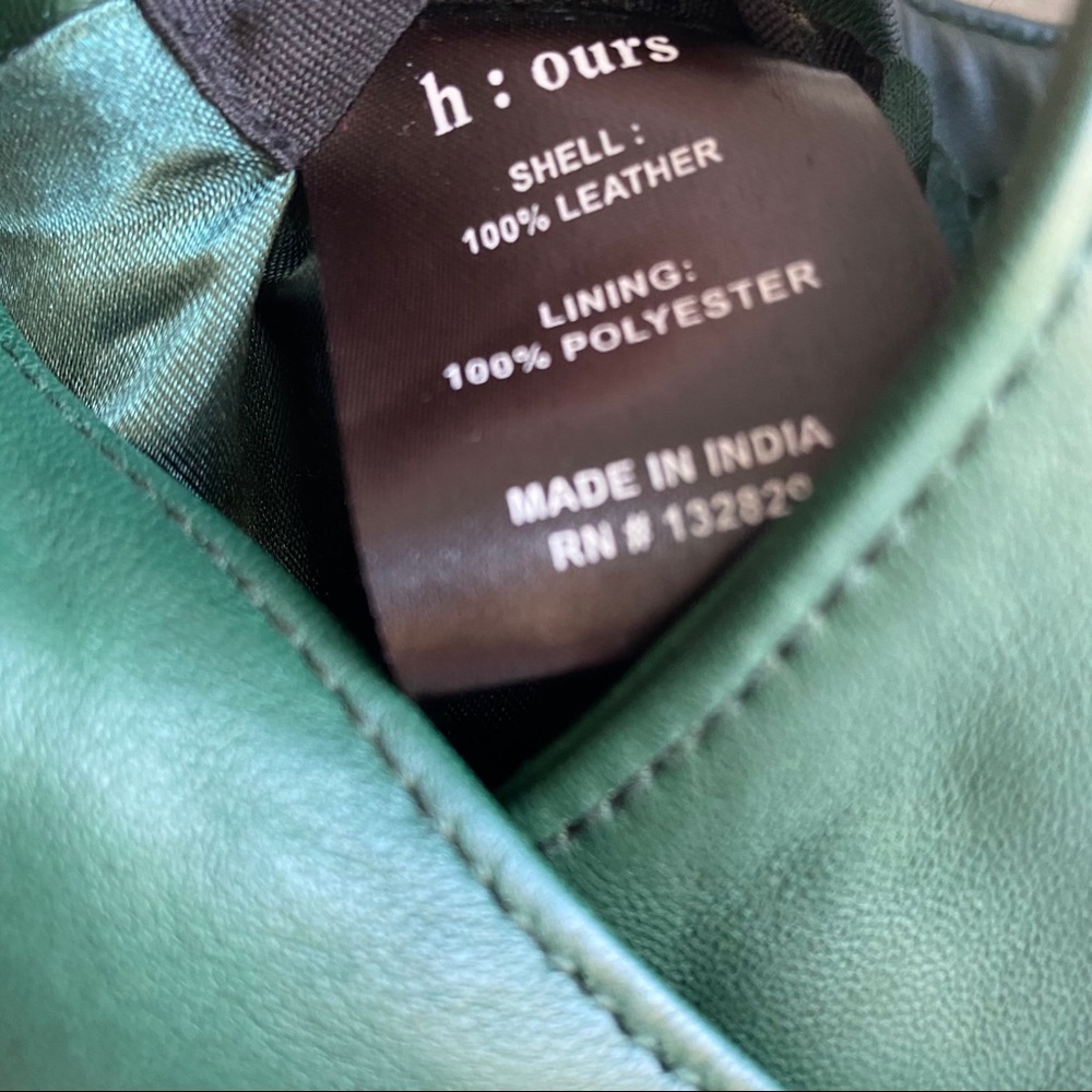 NWOT h:ours Doria Leather Dress - Picture 7 of 7